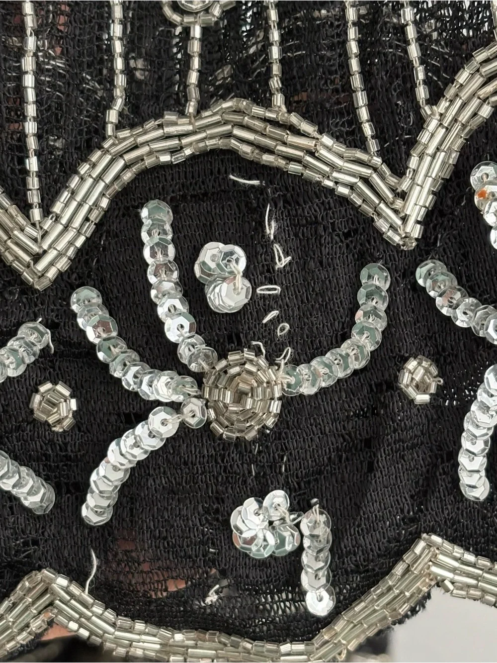 Vintage French Collizioni Hand Beaded & Sequined Duster Jacket